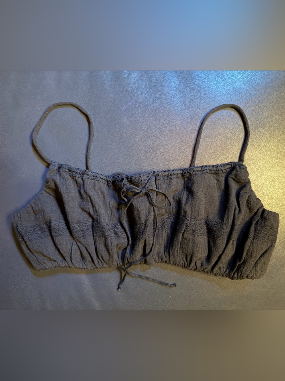 NWOT Free People Crop Top Bralette in Black Size M/L